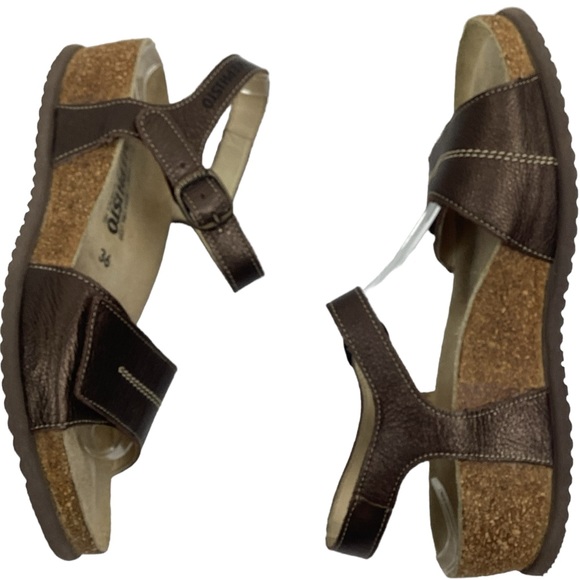 Mephisto Air-Relax Cork Wedge Comfort Sandal - Picture 5 of 11